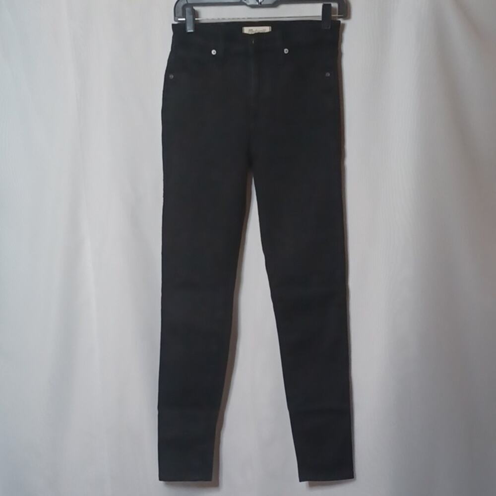 Madewell Women's Black 10" High-Rise Stretch Skinny Jeans. Size 26.